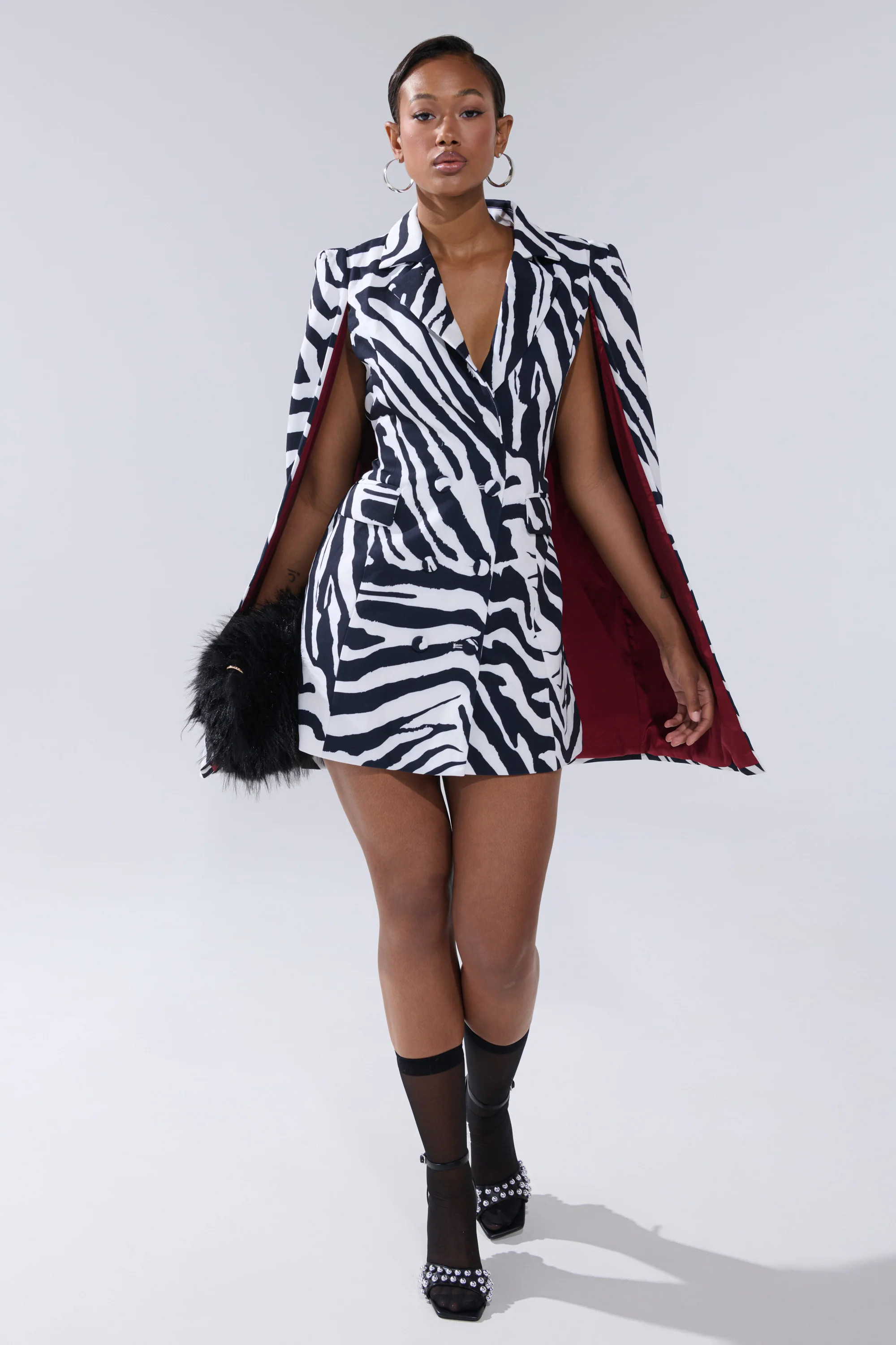 WILD SIDE PRINTED BLAZER DRESS | AKIRA