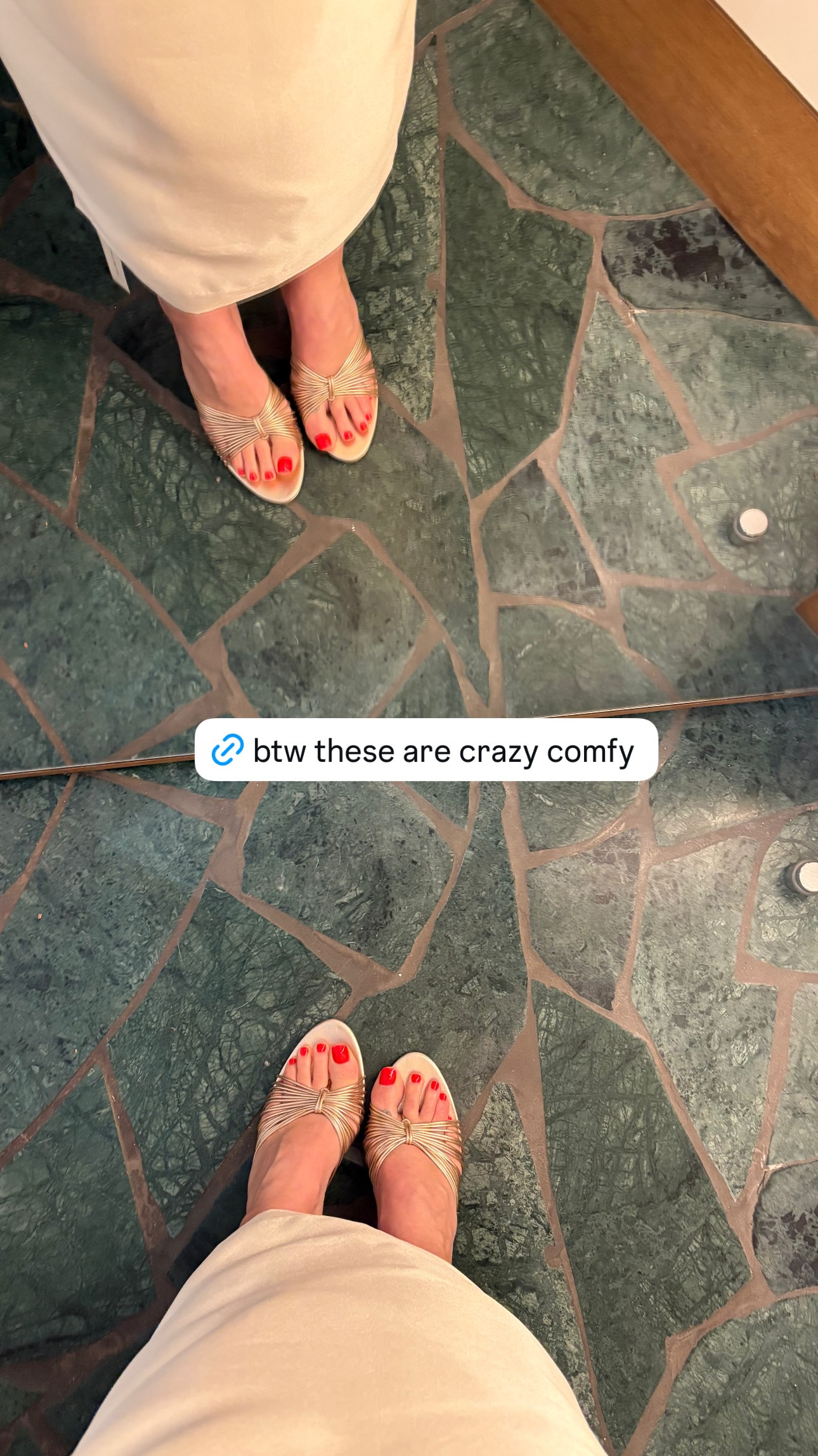 These Reformation heels are crazy comfy 

 