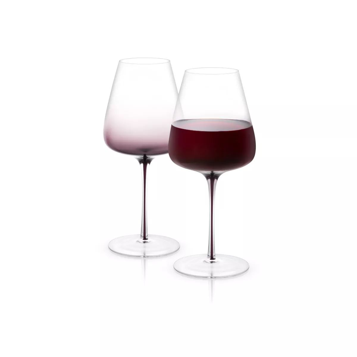 JoyJolt Black Swan Red Wine Glasses - Set of 2 Premium Crystal Glassware - 26.8 oz | Target