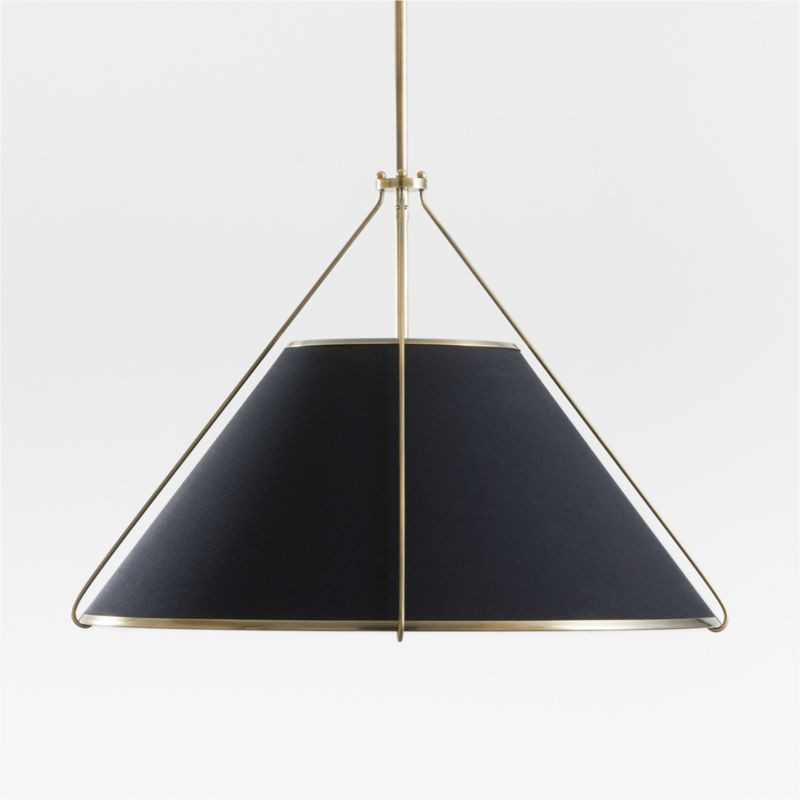 Remi Black Conical Pendant Light + Reviews | Crate & Barrel | Crate & Barrel