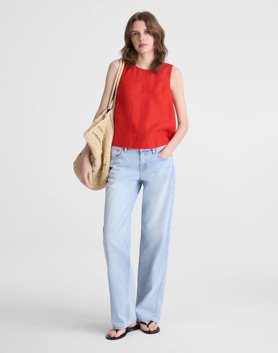 Shell Top in 100% Linen | Madewell