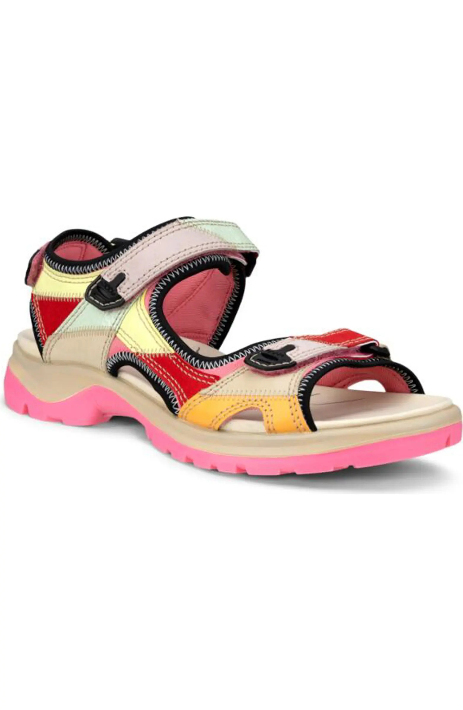 ECCO Yucatan Patchwork Sandal (Women) | Nordstromrack | Nordstrom Rack