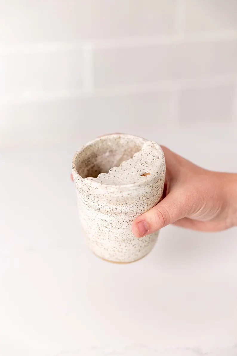 8oz Ceramic To-go Mug - Etsy | Etsy (US)