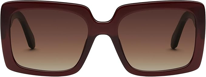 QUAY - Women's Total Vibe Sunglasses, Oversized Square Shades, UV Protected Lenses | Amazon (US)