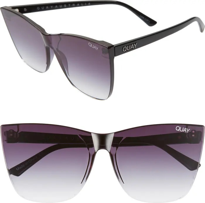 Quay Australia Come Thru 60mm Gradient Cat Eye Sunglasses | Nordstrom | Nordstrom