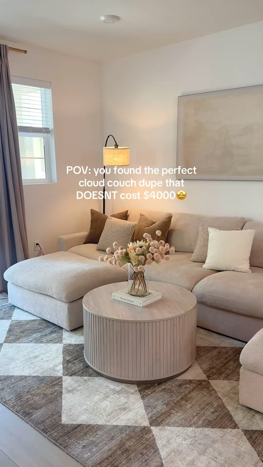 couch is from WAYFAIR✨

color: chenille beige

it's 155 inches long!

my rug is 8'10 x 13 ft

#cloudcouch  #cloudcouchdupe
 #livingroom  #livingroomdecor  #wayfaircouch #couch #sofa 

Cloud couch, cloud couch sectionals, cloud couch living room, cloud couch review, cloud couch wayfair

@Wayfair