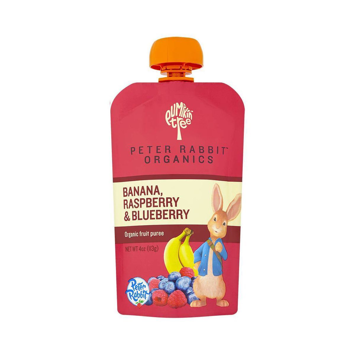 Peter Rabbit Organics Banana Raspberry & Blueberry Baby Food Pouch - 4oz | Target