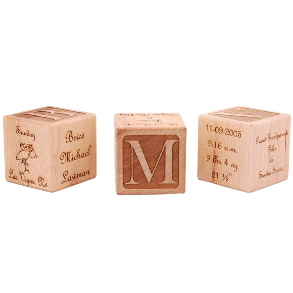 Personalized Wood Keepsake Baby Block | Amazon (US)