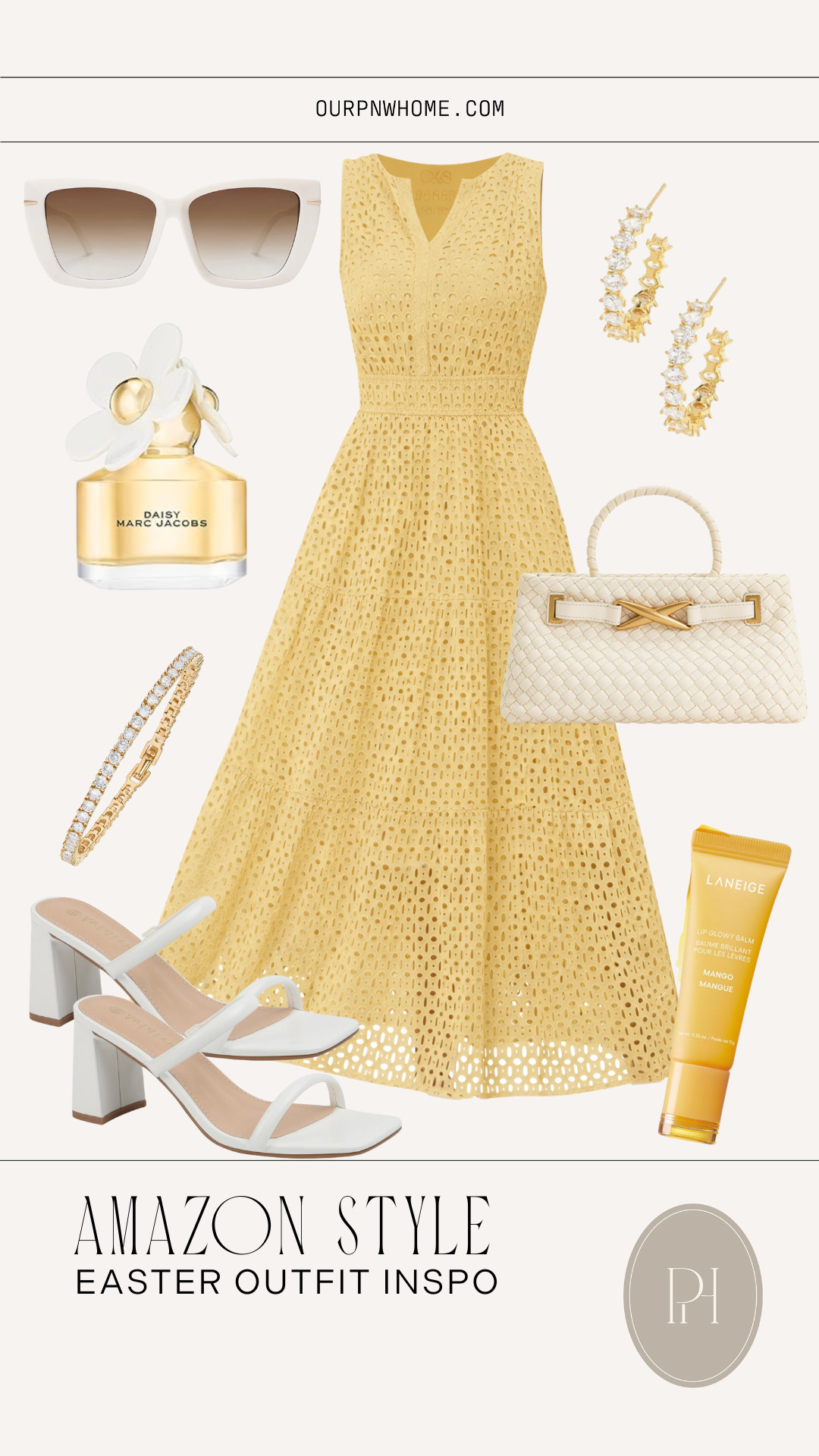 Amazon finds I'm loving for an Easter look this spring!

Easter dress, yellow dress, midi dress, Easter Sunday, bright yellow dress, spring outfit, spring style, spring look, spring fashion, Mother's Day look, women's fragrance, lip balm, white sunglasses, Easter outfit, sparkly earrings, hoop earrings, tennis bracelet, white sandals, block heel sandals, vacation look, vacation outfit 

 #LTKgrwm #LTKootd #LTKSeasonal