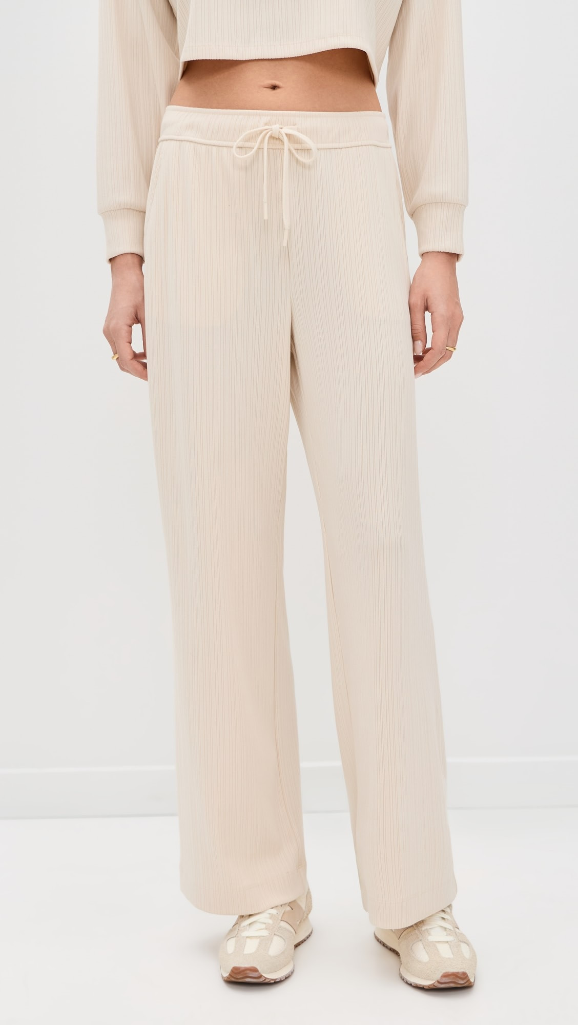Breathe Easy Ribbed Wide Leg Pants | Shopbop