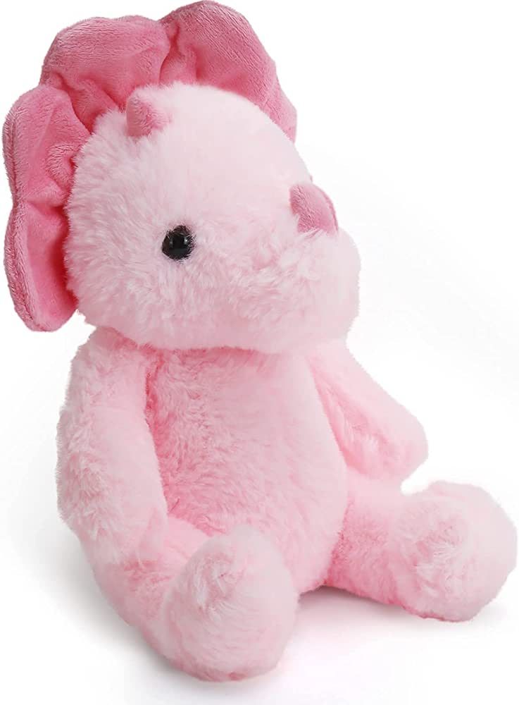 VANLINNY Valentines Day Stuffed Animals, Pink Triceratops Toy for Kids, Cute 9" Stuffed Dinosaur ... | Amazon (US)