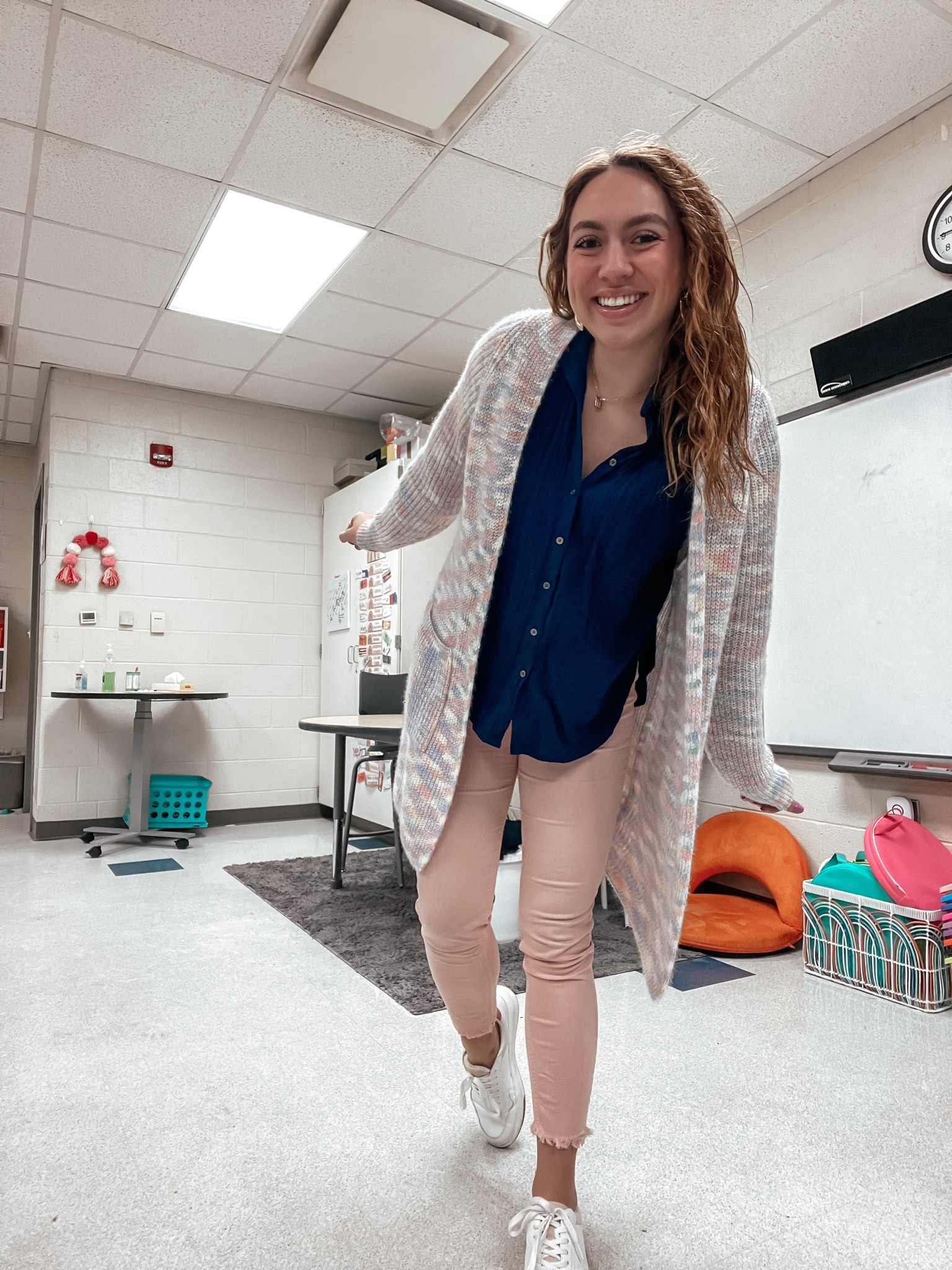 Work outfit, cute workwear, comfortable work clothes, teacher outfits, teacher style, teacher fashion, rainbow cardigan, Amazon finds, spring outfits 

#LTKfindsunder50 #LTKfindsunder100 #LTKworkwear