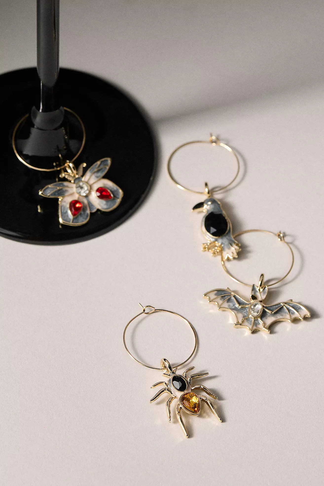 Catherine Martin Midnight Creatures Wine Charms | Anthropologie (US)