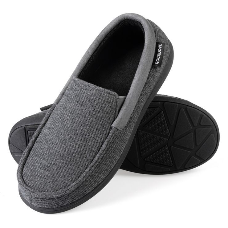 RockDove Men's SILVADUR Anti-Odor Moc Slipper with Removable Insole. | Target