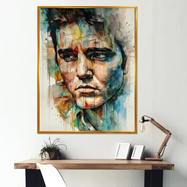 Celebrity Elvis Illustration On Canvas Print | Wayfair North America