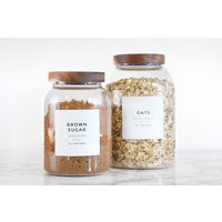 Modern Pantry Labels Water & Oil Resistant Personalization Available By Paper & Pear | Etsy (US)