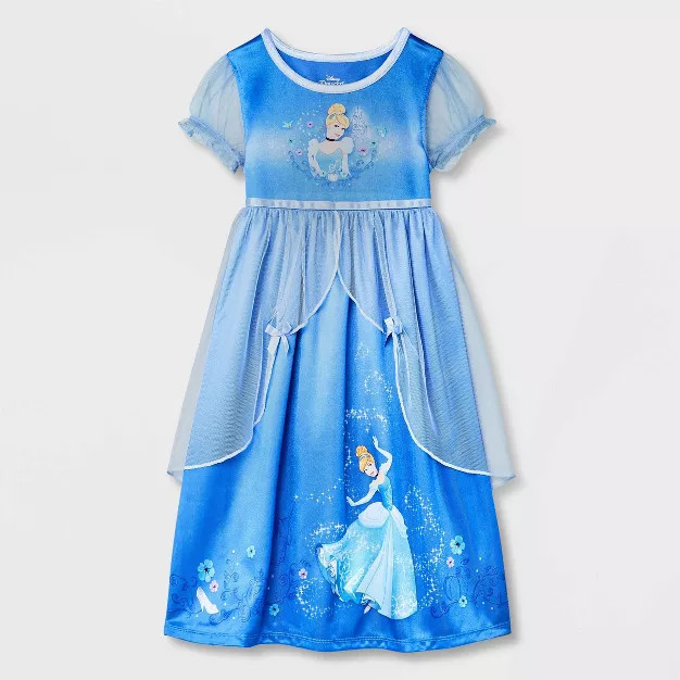 Toddler Girls' Disney Princess Cinderella NightGown - Blue | Target