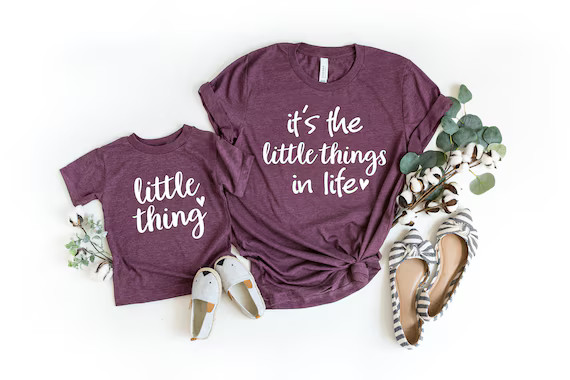 Mommy and Me Shirts Mom and Me Little Things in Life Shirt | Etsy | Etsy (US)