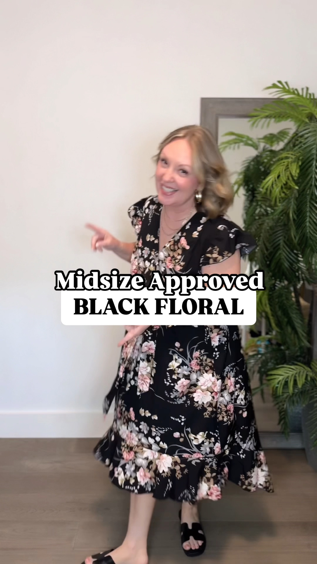Size 10 in this black floral dress styled two ways

#LTKMidsize #LTKOver40 #LTKFindsUnder50