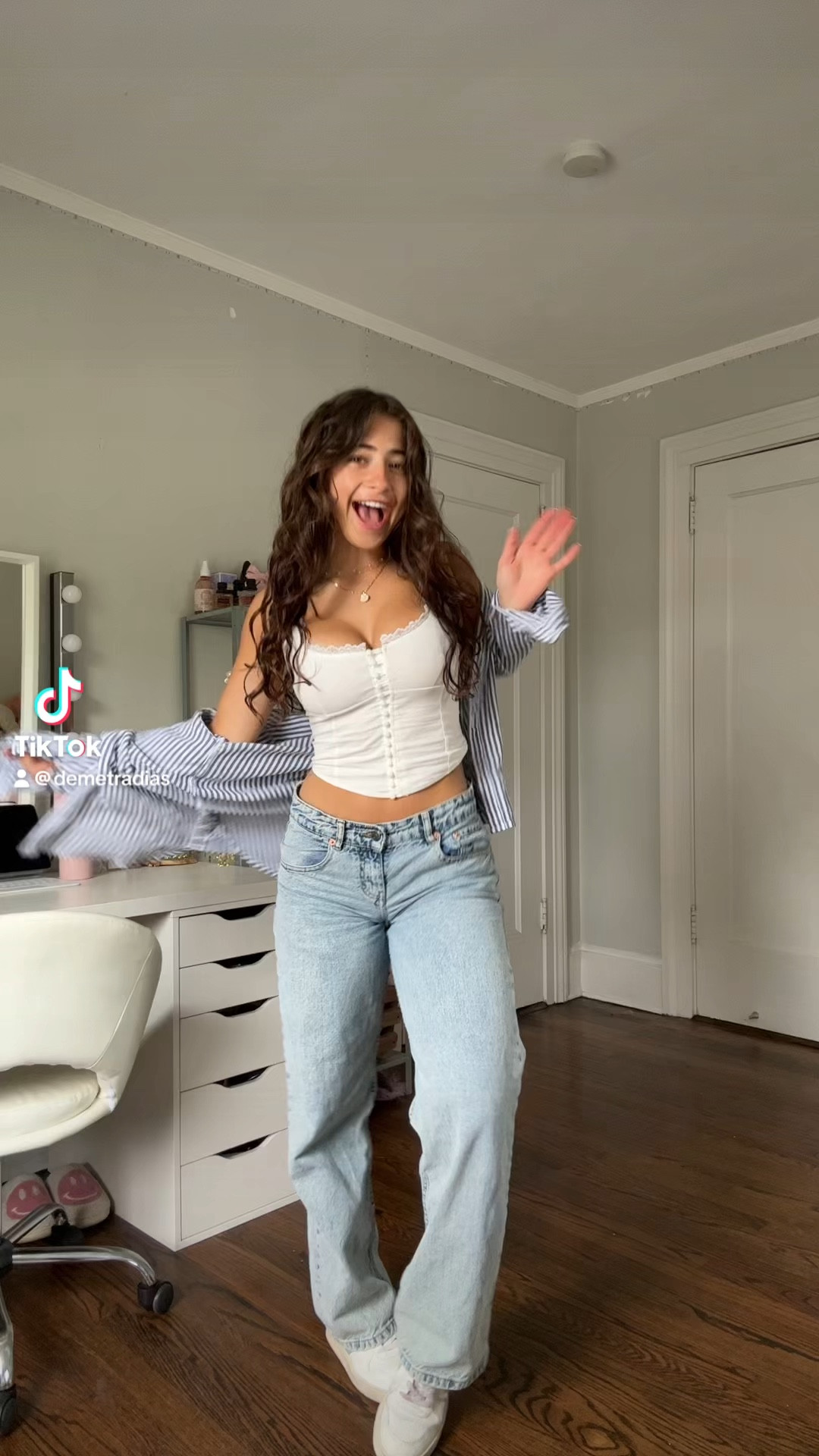 spring/summer outfits🫐💐
1-
top: white fox (xs)
button up: beachlunchlounge 
jeans: motel rocks (low rise parallel) (80s light blue wash) (W26 L32)
2- 
sweater: @undrgrnd_official.psu (on instagram)
pants: abercrombie (small) 
3- 
sweater: aerie (small)
shorts: brandy melville 
4-
sweater: pink lux boutique 
pants: brandy melville 
5-
sweater: free people (xs)
top under: aritzia (s)
shorts: garage (0)
6- 
cardigan: brandy melville 
tank: beginning boutique (US 2)
pants: brandy melville 
7-
sweater: edikted (medium)
skirt: white fox (small)
