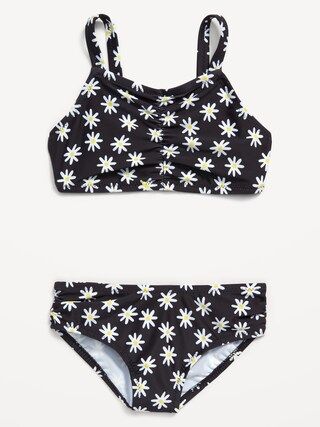 Printed Side-Ruched Bikini Swim Set for Toddler Girls | Old Navy (US)