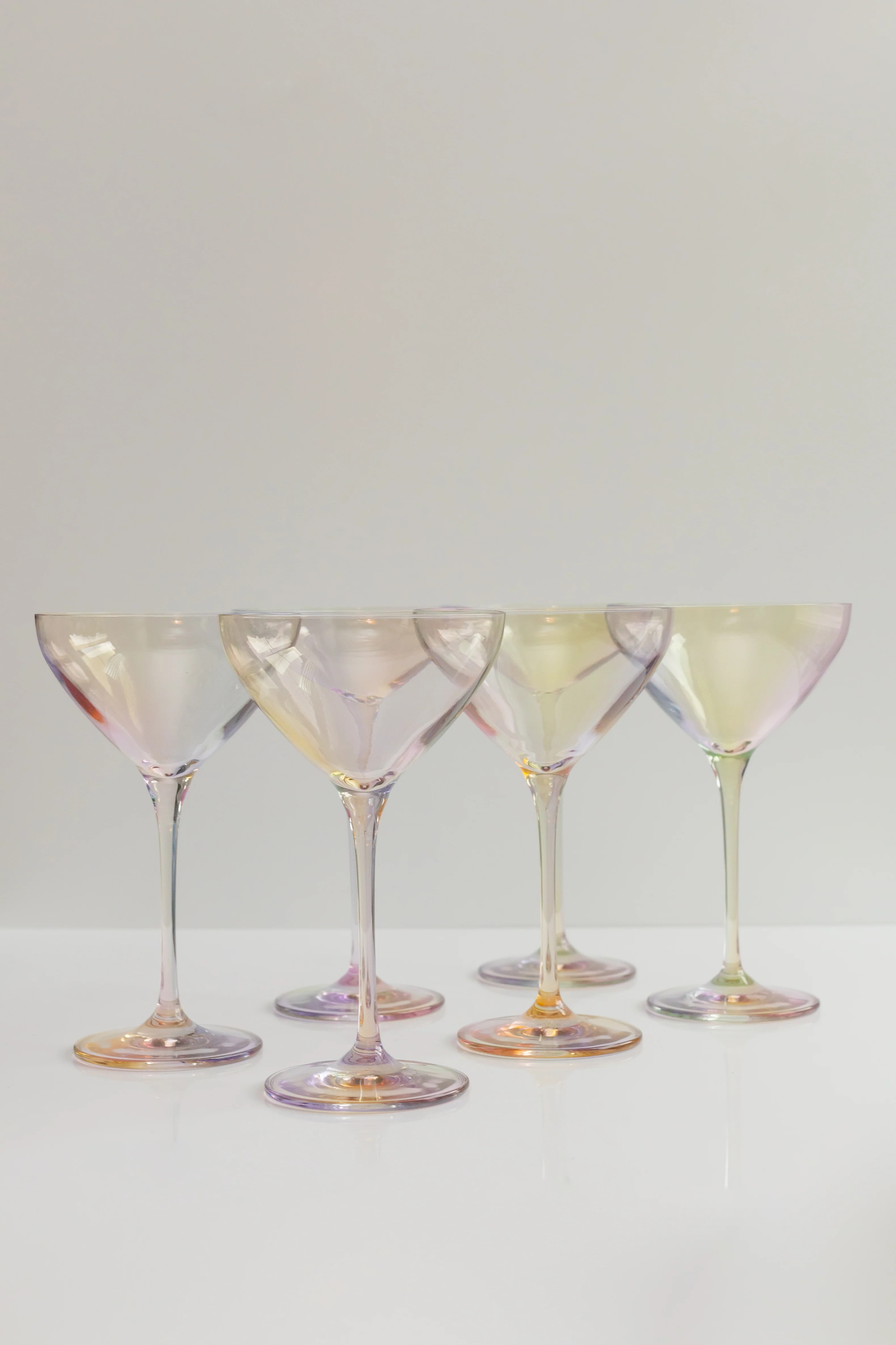 Estelle Colored Martini Glass - Set of 6 {Iridescent} | Estelle Colored Glass