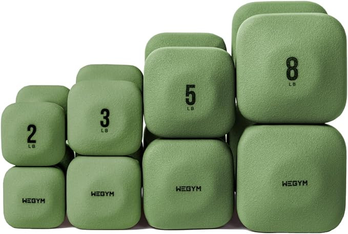 SafeGrip Dumbbells, Anti-Slip, Anti-Roll, Thick Handles, Free Weights, Square Dumbbells for Secur... | Amazon (US)