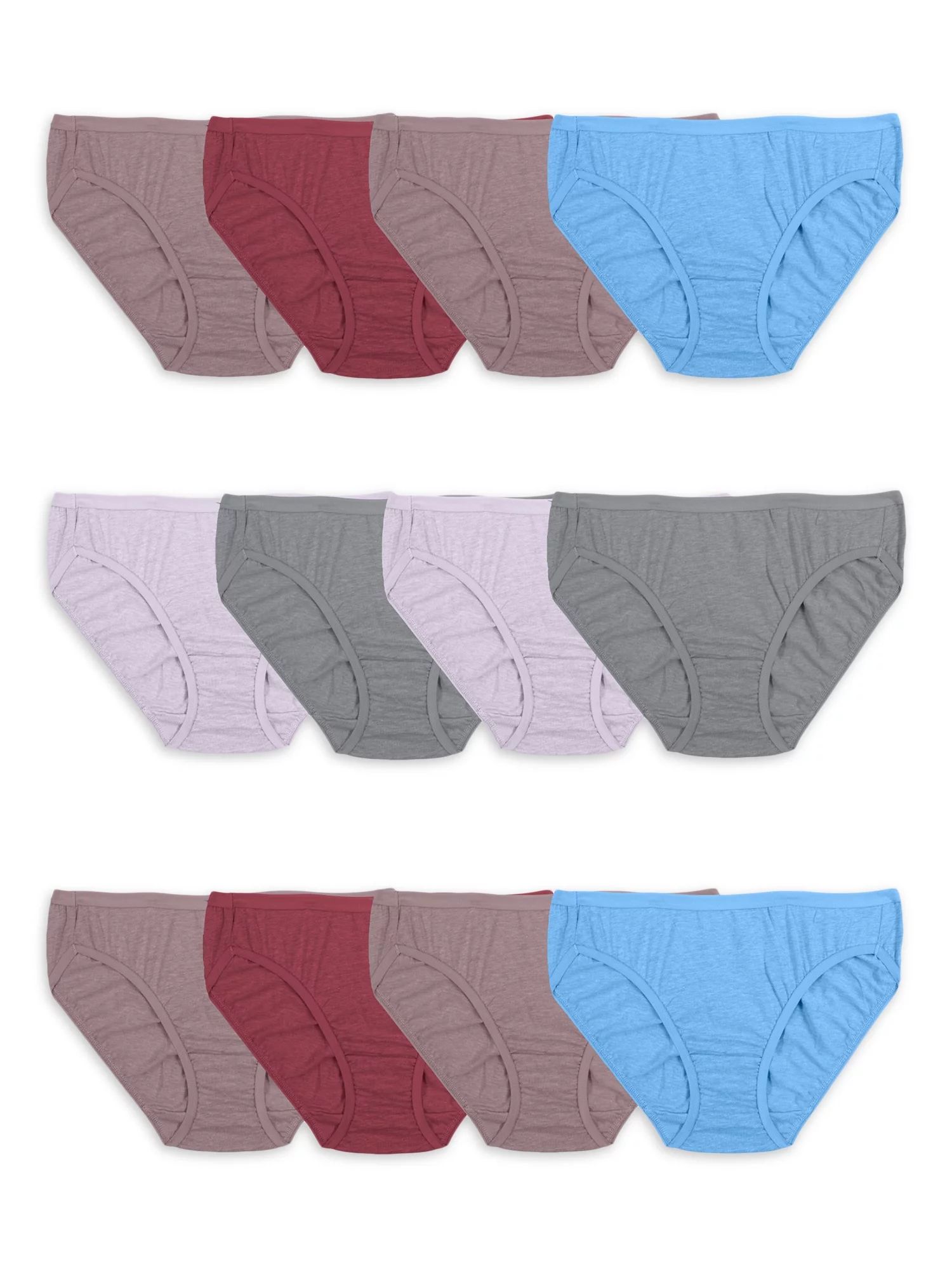Fruit of the Loom Women's CoolBlend Hi-Cut Underwear, 4 Pack, Sizes S-2XL | Walmart (US)