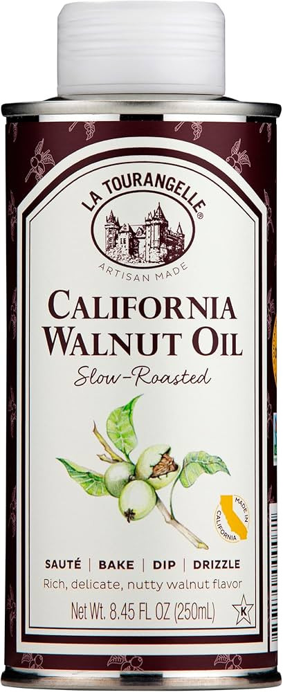 La Tourangelle, Roasted Walnut Oil, Plant-Based Source of Omega-3 Fatty Acid, Cooking, Baking, & ... | Amazon (US)