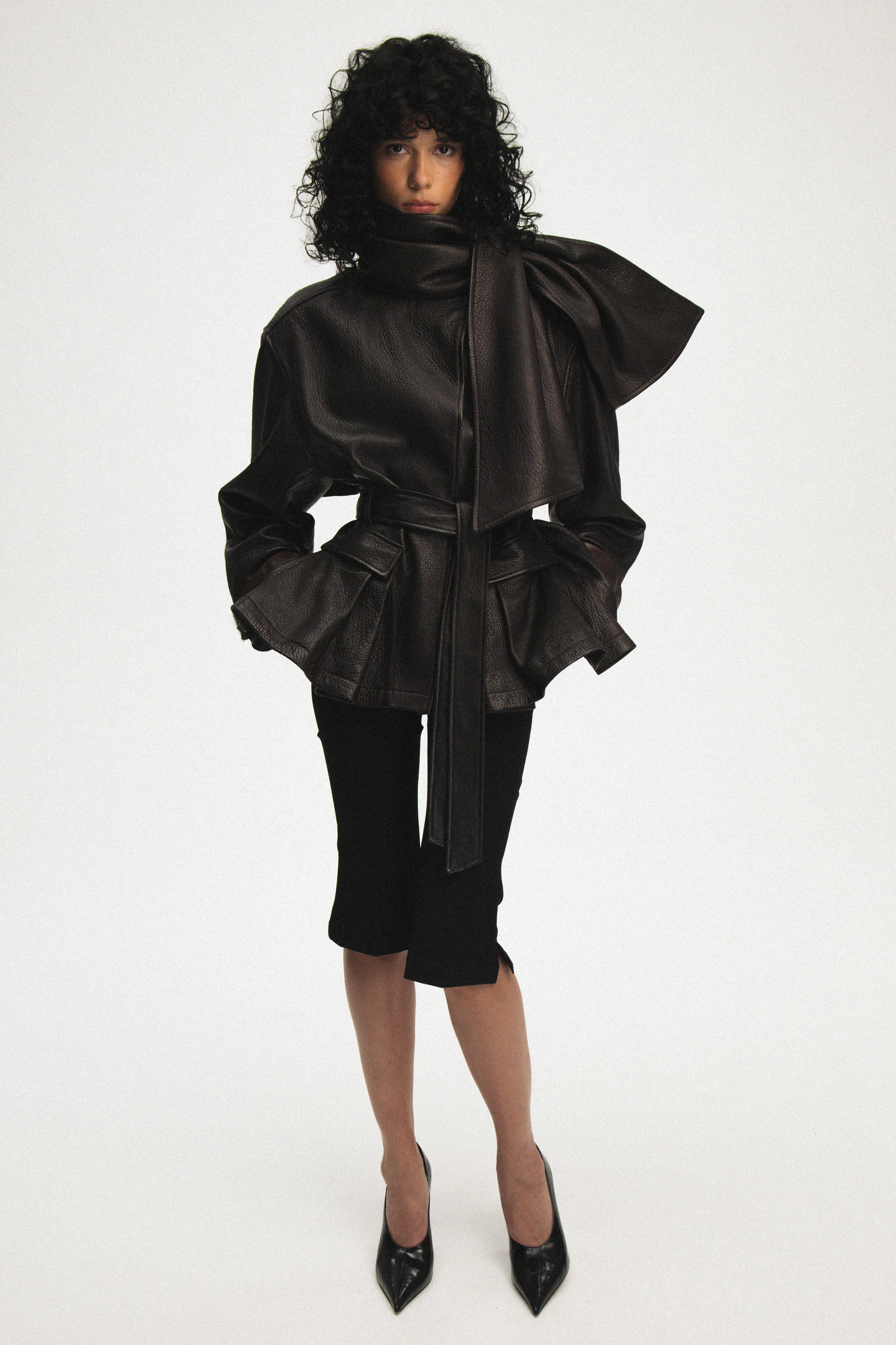 Belted Leather Jacket | ARAKII