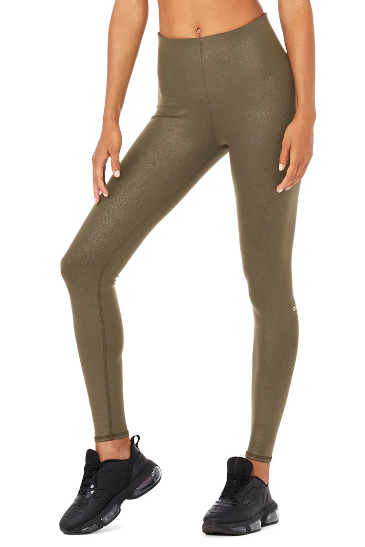 Faux Leather Airbrush High-Waist Legging | Alo Yoga (US)