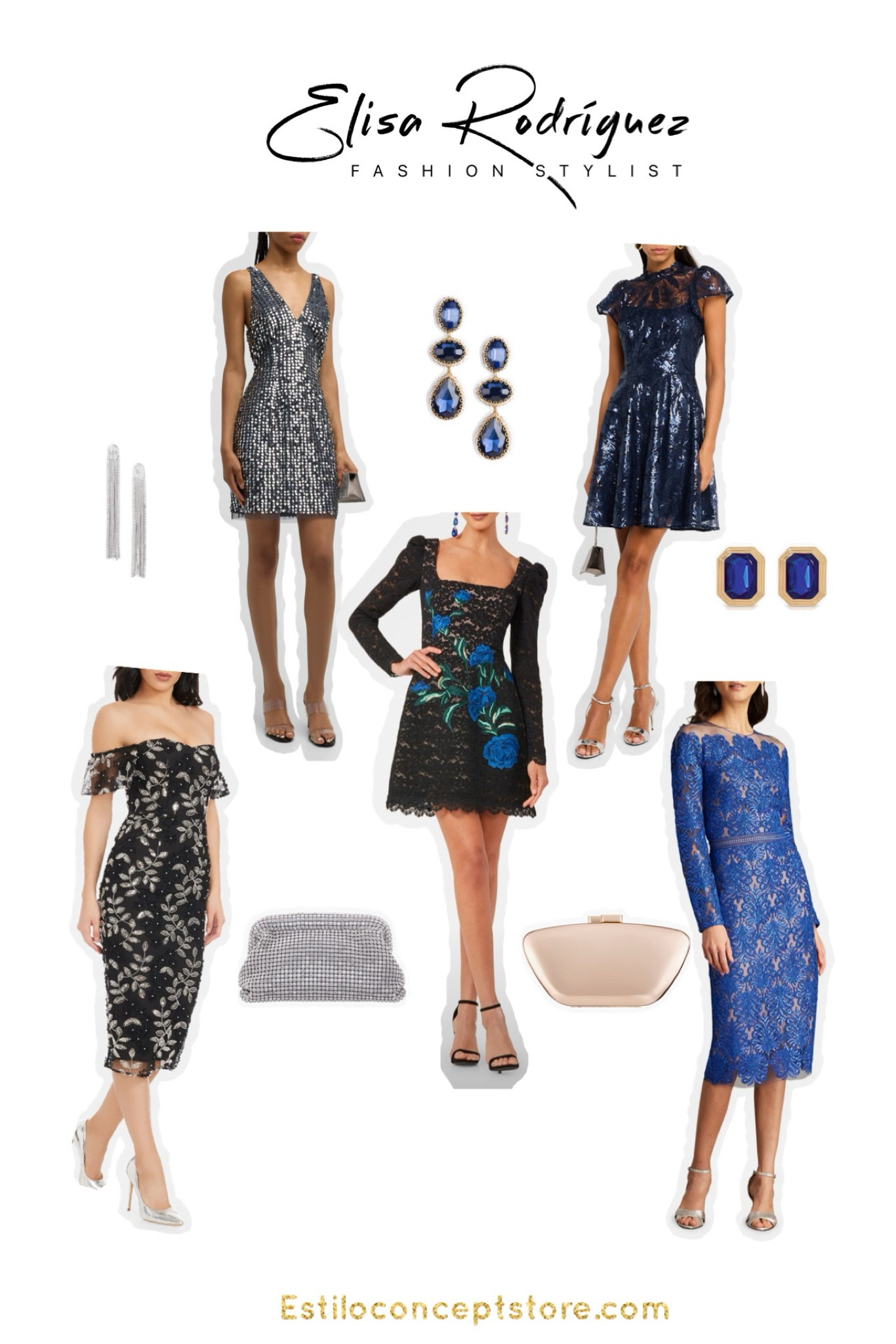 Silver and Sapphire inspired 

#LTKParties #LTKWedding #LTKOver40