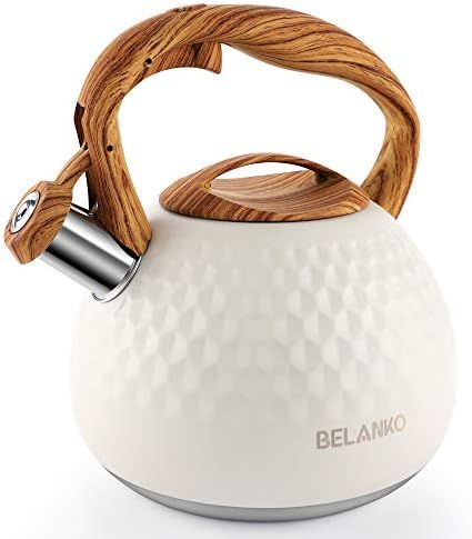 Tea Kettle, 3 Liter BELANKO Teapot Whistling Kettle with Wood Pattern Handle Loud Whistle, Food G... | Amazon (CA)