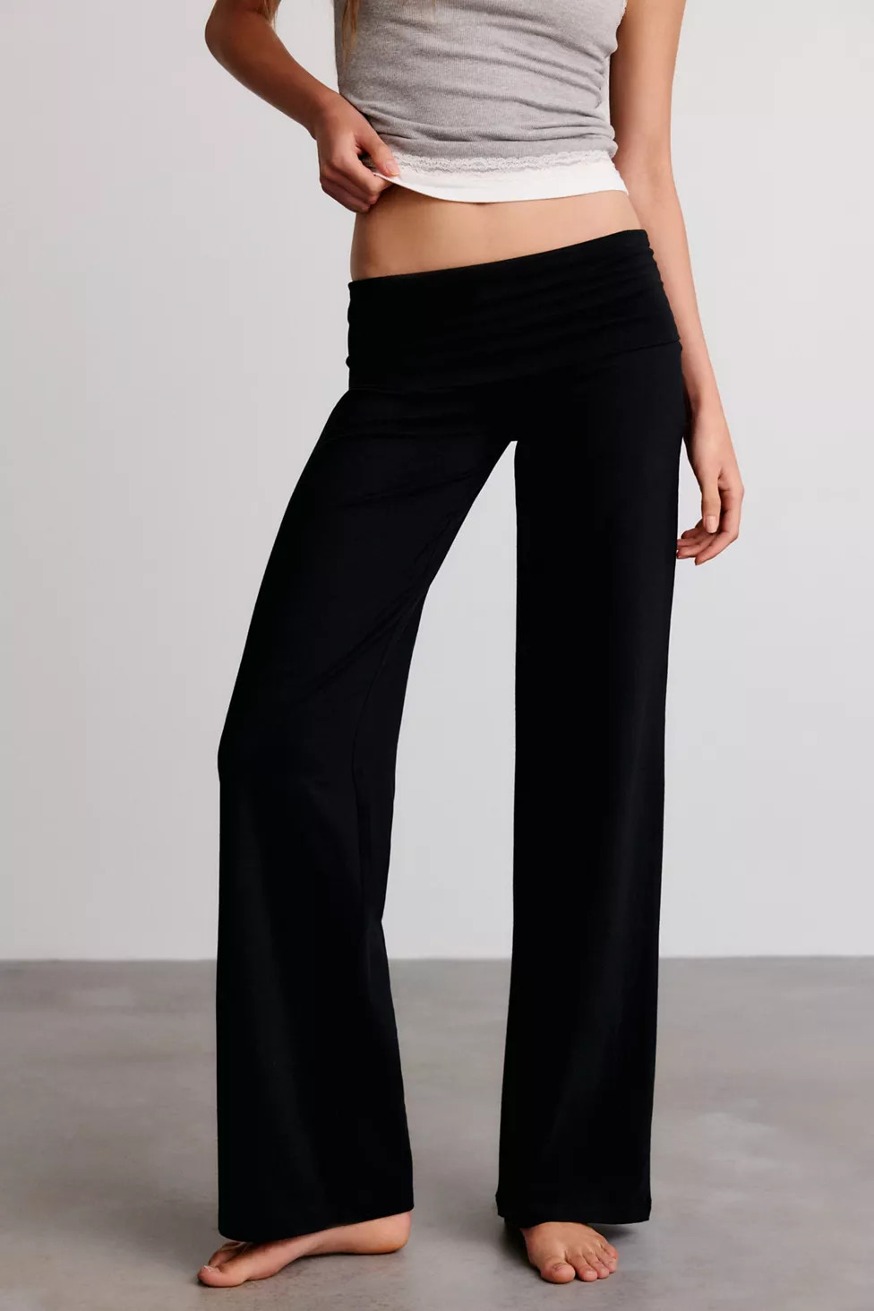 Out From Under Bec Foldover Wide Leg Pants | Urban Outfitters (US and RoW)