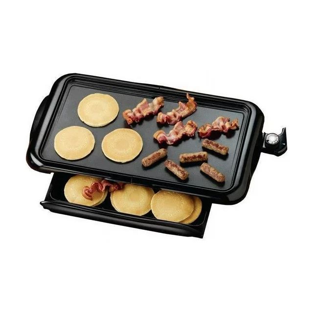 Brentwood Appliances 1400-Watt Non-Stick Electric Griddle with Drip Pan, 10inch x 20-inch, Black | Walmart (US)