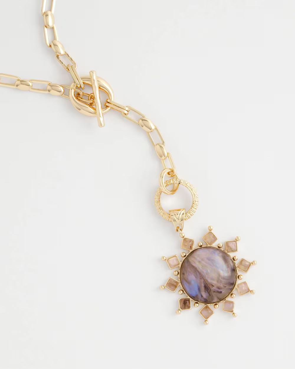 Purple Resin Sun Pendant Necklace | Chico's