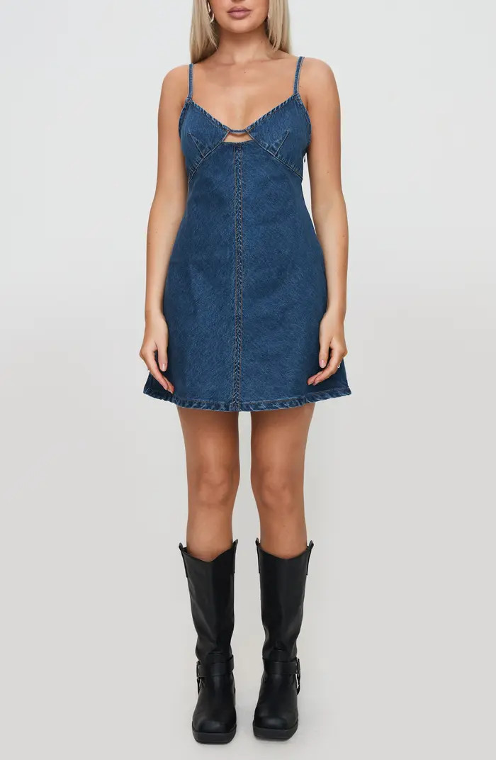 Princess Polly Arwen Sleeveless Denim Minidress | Nordstrom | Nordstrom
