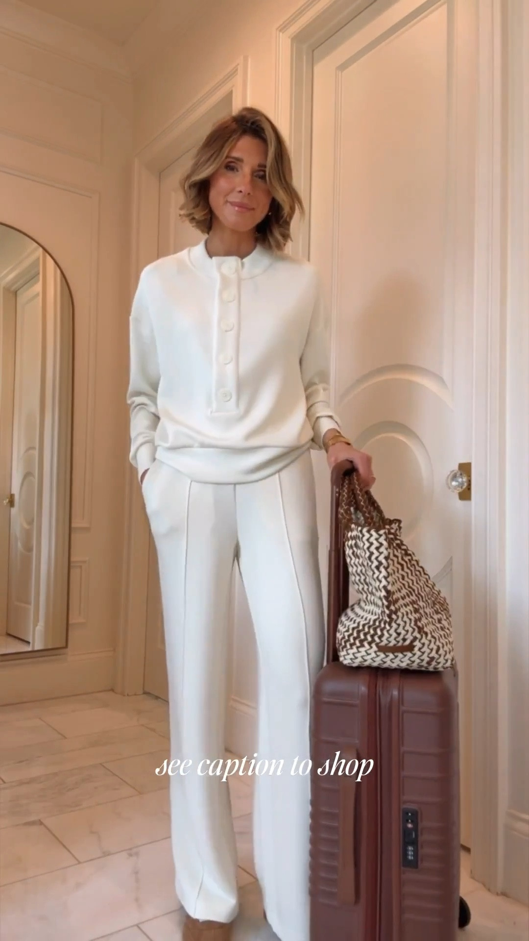 Comfortable and stylish airport outfit. I'm wearing a size XS in the bottoms and 29" inseam. I'm 5'7 for reference. 

#LTKootd #LTKTravel