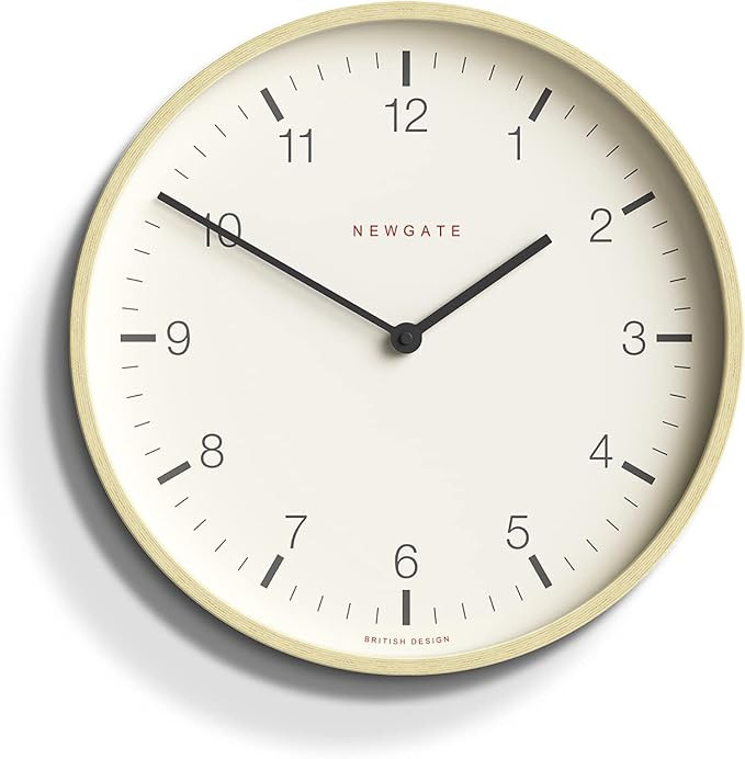 NEWGATE® Mr Clarke - Modern Minimalist - A Small Scandi-Inspired Wall Clock with a Modern Plywoo... | Amazon (US)