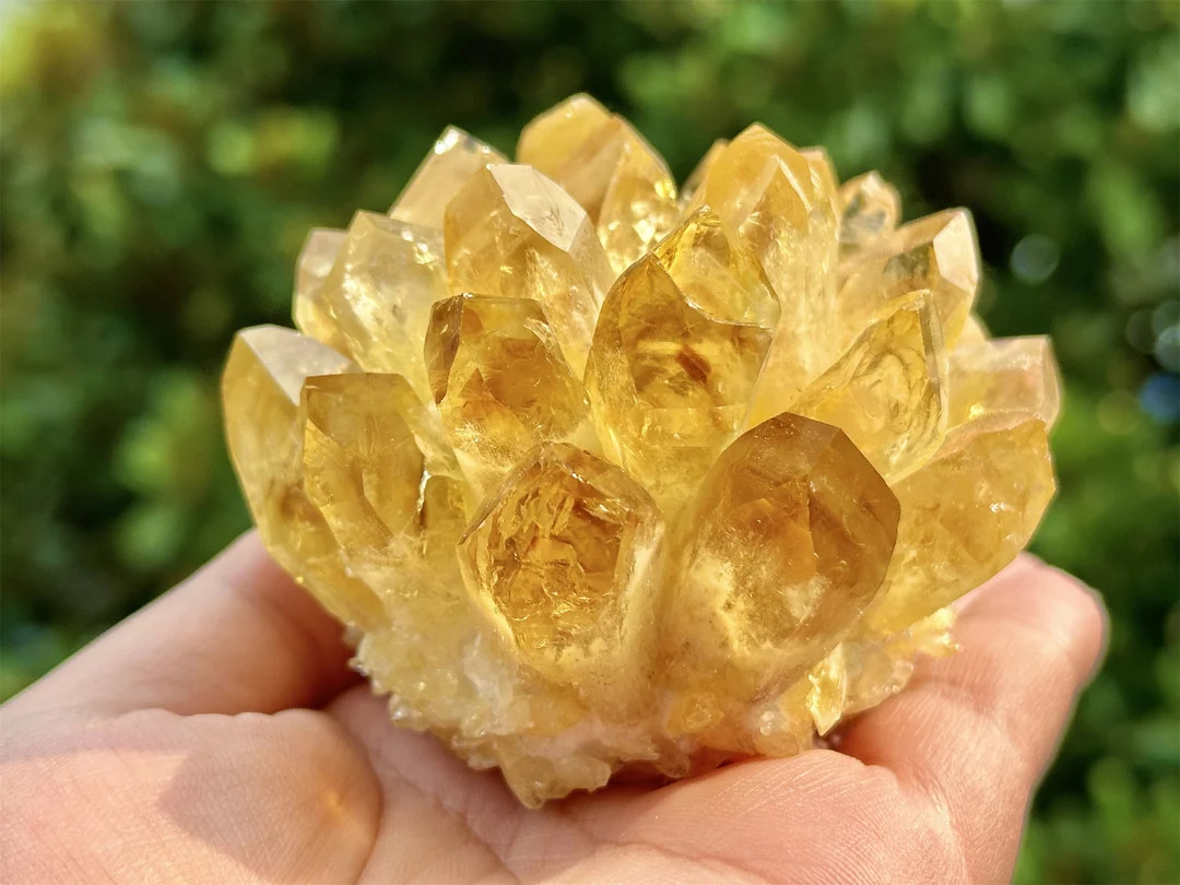 400g Natural Citrine Quartz Cluster,cluster Crystal,quartz Point Vug,home Decor,energy Crystal,re... | Etsy (US)