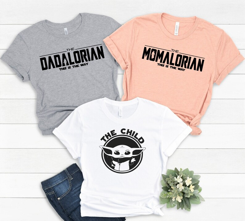 Mamalorian Dadalorian the Child Matching Shirts, Dadalorian Shirt, Momalorian Shirt, Mommy Daddy ... | Etsy (US)