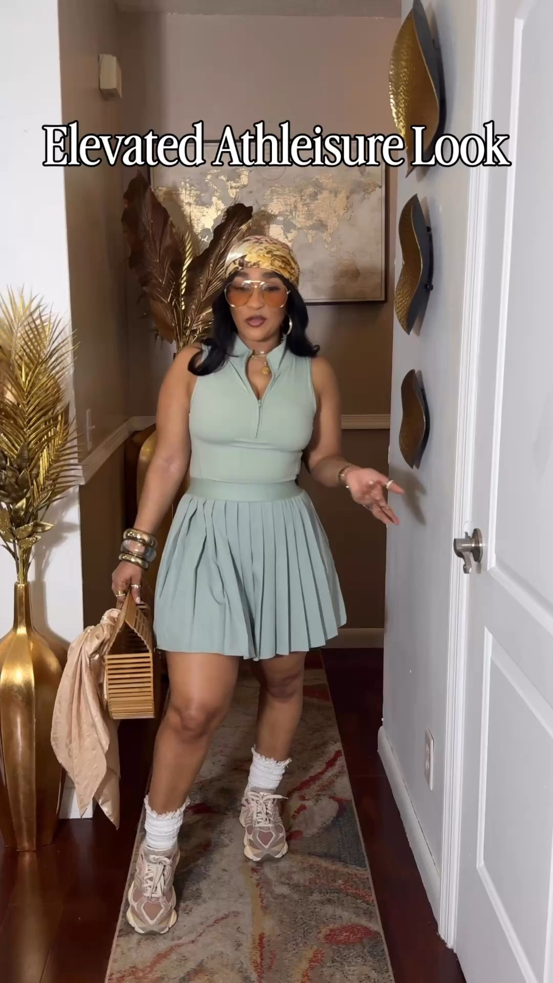 Elevated athleisure wear in the perfect spring and summer colors!! The details are amazing on this dress. From the zip up, to the back cut out, to the pleated skirt! This comes with shorts (not built in but included) Which color is your fav? *My socks are from my local beauty supply. I will tagged similar options for those. Everything else is exact💕
Tennis dresses: Mediumm

#LTKstorytime #LTKootd #LTKgrwm