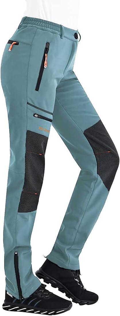 Postropaky Womens Outdoor Snow Ski Pants Waterproof Hiking Insulated Softshell Pants Snowboard Zi... | Amazon (US)