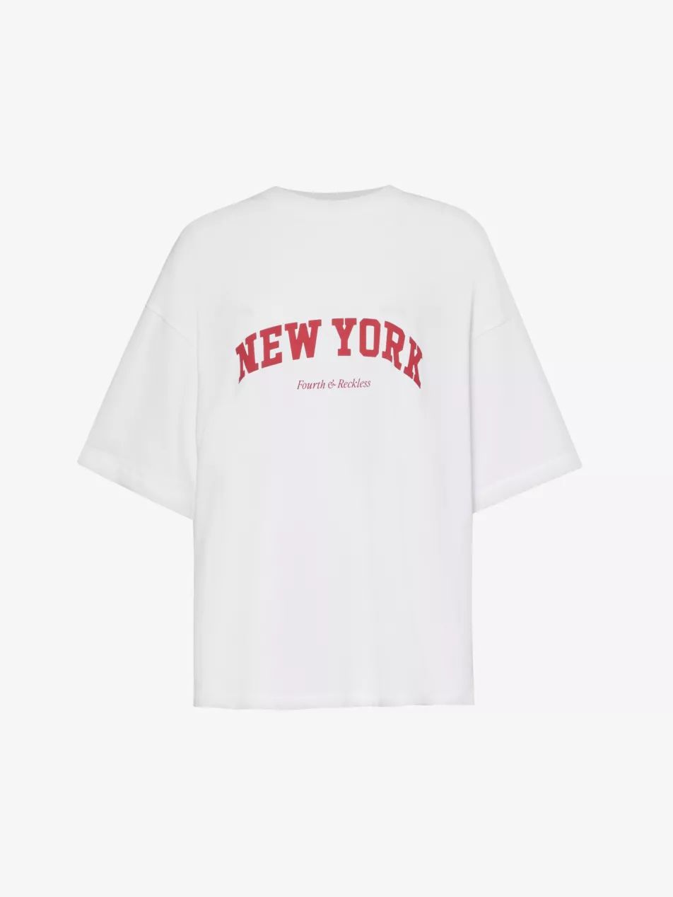 Macy graphic-print cotton-jersey T-shirt | Selfridges