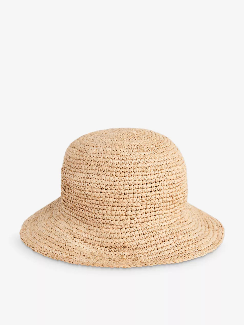 Braided straw bucket hat | Selfridges