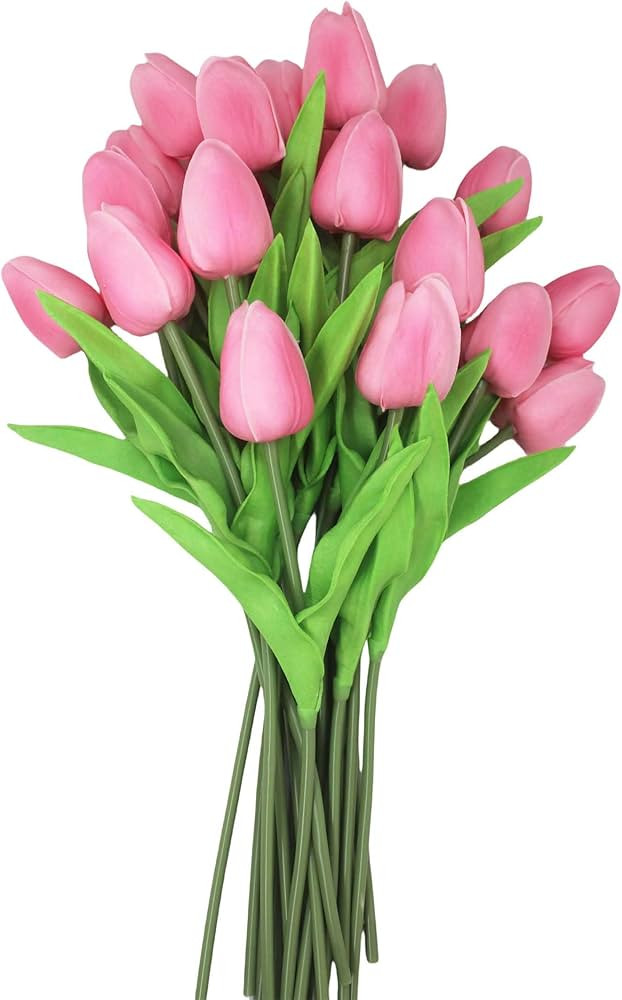 10-Heads Tulips Artificial Flowers Arrangement Centerpiece Decoration Flowers for Wedding Flowers... | Amazon (US)