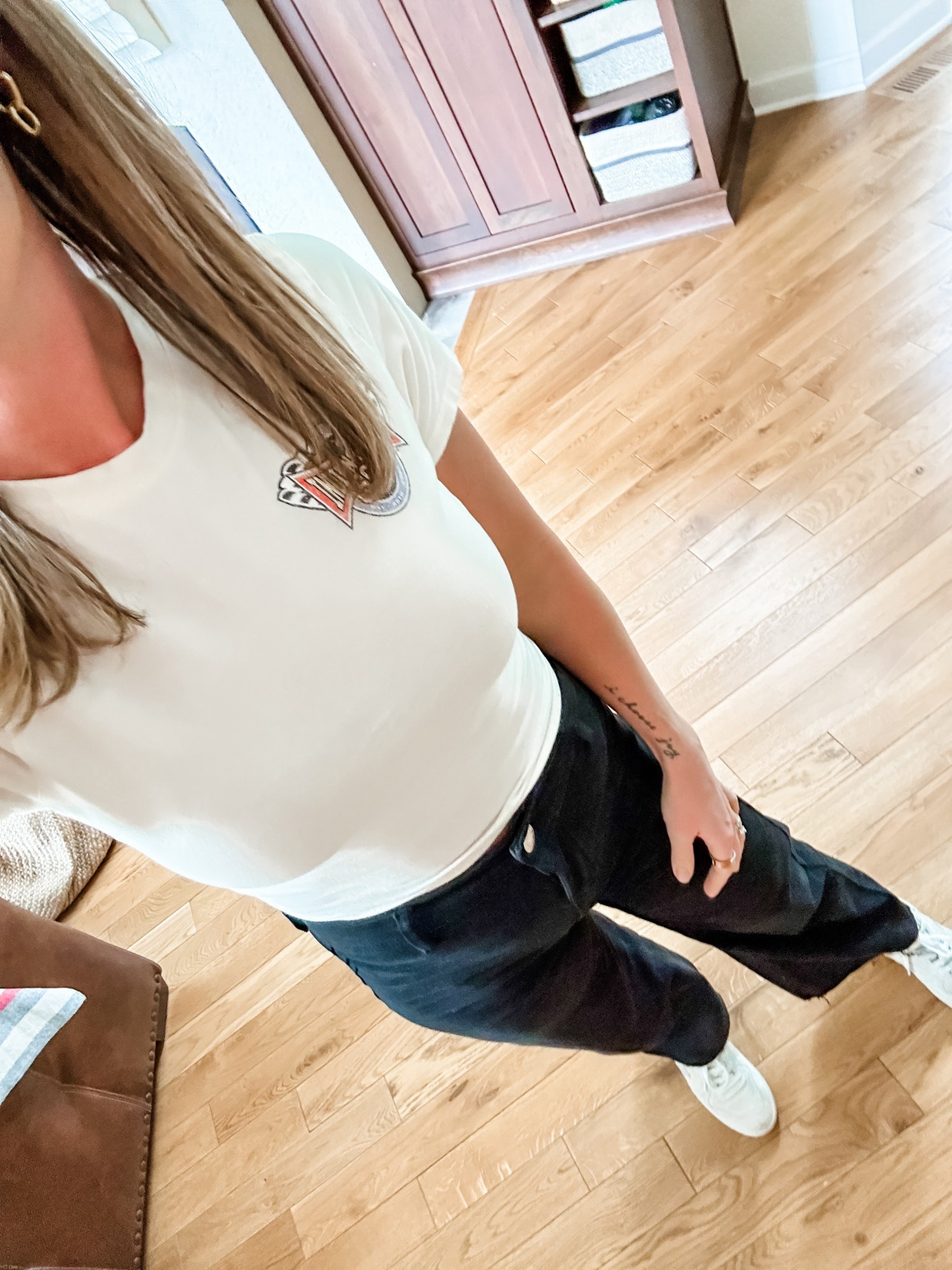 Outfit for puzzle club. These new Amazon jeans are so flattering! Love the raw hem too

#LTKmomlife #LTKdayinmylife #LTKootd