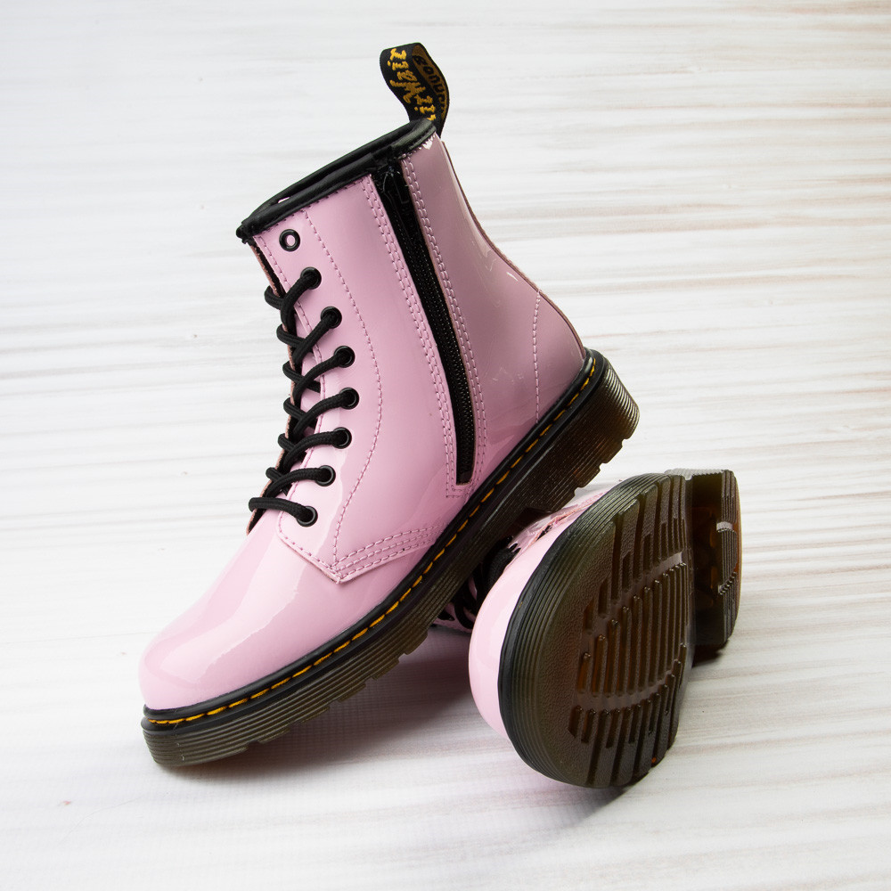 Dr. Martens 1460 8-Eye Patent Boot - Little Kid / Big Kid - Pale Pink | Journeys