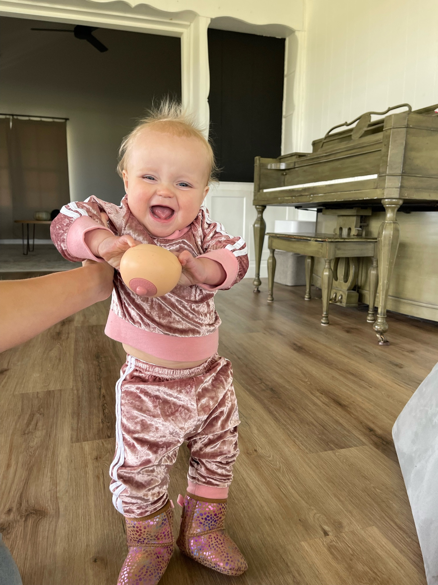 Baby girl track suit. Baby uggs. Fall baby 

#LTKbaby #LTKSeasonal #LTKsalealert