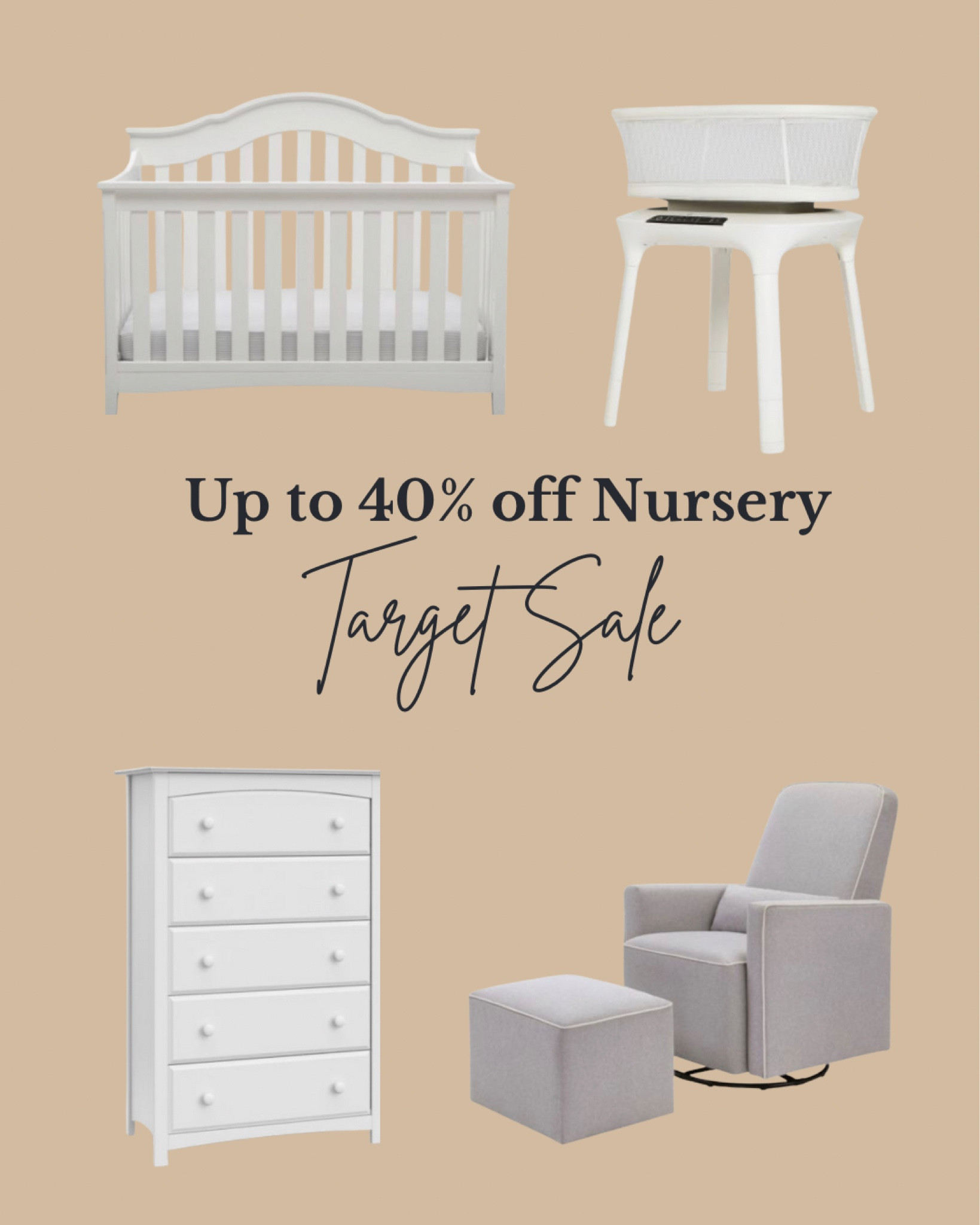 Up to 40% nursery furniture at Target now! Save big this weekend / President’s day sale

#LTKbump #LTKbaby #LTKSale